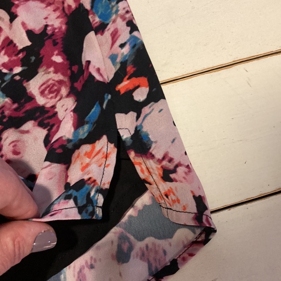 Floral Tank Top, Lined w/ Adjustable Straps, S - Picture 7 of 9